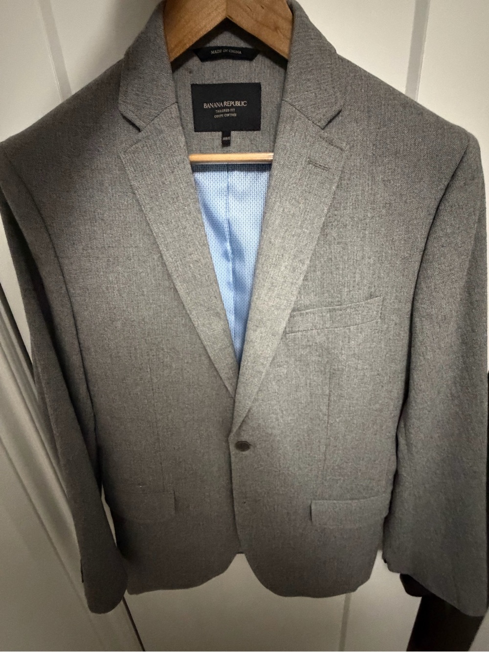 Banana Republic Gray Men's Wool-Blend Sport Coat